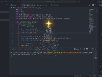 Code Python cây thông noel frameless